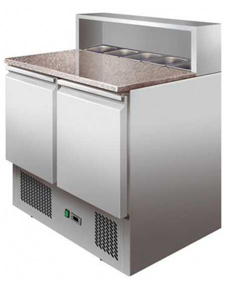 Pizza counter with 2 doors - cm 90 x 70 x 110 h Pizza counter with 2 doors - cm 90 x 70 x 110 h