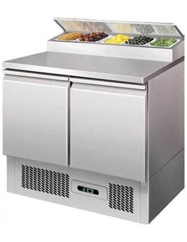 Refrigerated Salads - N. 2 doors - Veterina portaingredienti - cm 90 x 70 x 101 h