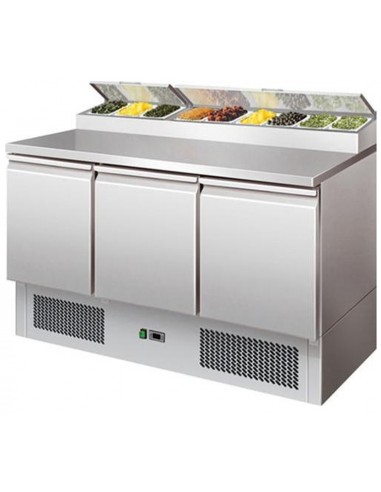 Refrigerated Salads - N. 3 doors - Veterina portaingredienti - cm 137 x 70 x 101 h