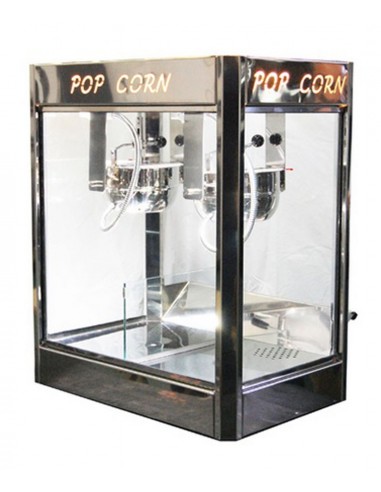 Pop corn oil machine - 2 pots - Capacity gr. 300+300/3 min - Cm 73 x 47 x 94 h