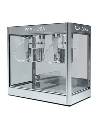 Oil Popcorn Machine - Capacity gr. 600+600/3 min - cm 105 x 57 x 103 h