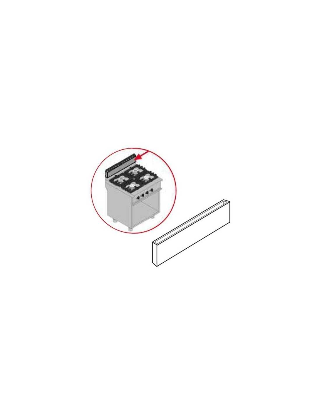 Chimney extension - Dimensions cm 40 x 5 x 17 h