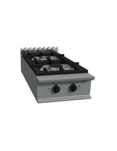 Gas cooker - N.2 fires - cm 40 x 90 x 27 h