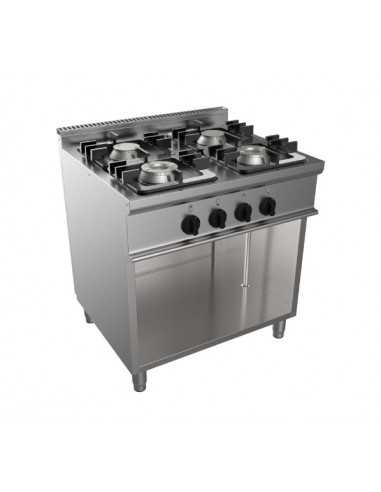 Cucina a gas - N. 4 fuochi - cm 80 x 70 x 85 h