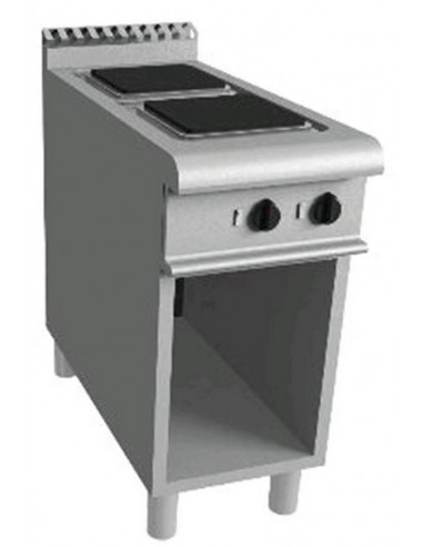 Electric cooker - N. 2 square plates - cm 40 x 90 x 85 h
