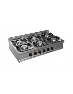 Gas cooker - N. 6 fires - cm 120 x 70 x 27 h