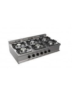 Cocina de gas - N. 6 incendios - cm 105 x 70 x 27 h