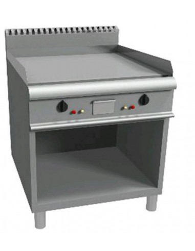 Fry top gas - smooth plate - cm 80 x 90 x 85 h