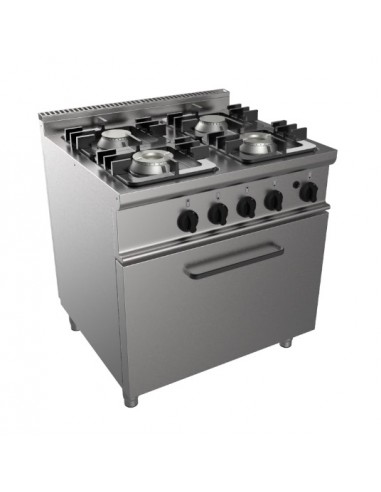 Gas cooker - N.4 fires - Static gas oven - cm 70 x 70 x 85 h