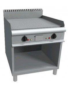 Fry top gas - Striped plate - cm 80 x 90 x 85 h