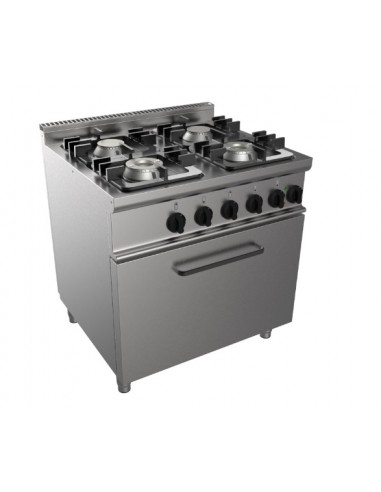 Gas cooker - N. 4 fires - Static electric oven - cm 70 x 70 x 85 h