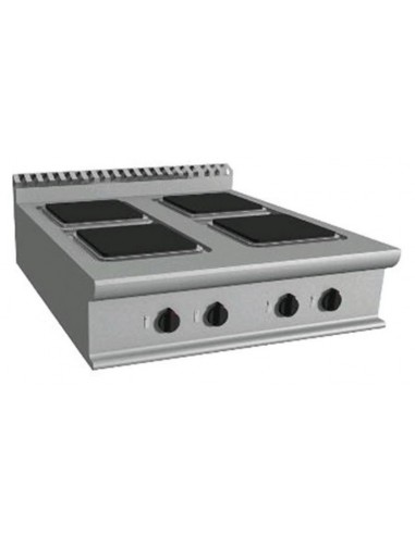 Electric cooker - N. 4 square plates - cm 80 x 90 x 27 h