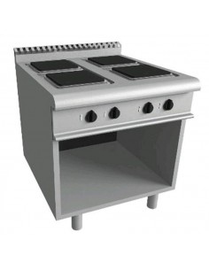 Cocina eléctrica - N. 4 placas cuadradas - cm 80 x 90 x 85 h