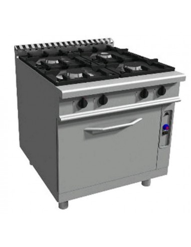 Cocina de gas - N. 4 fuegos - horno eléctrico estatico - cm 80 x 90 x 85 h