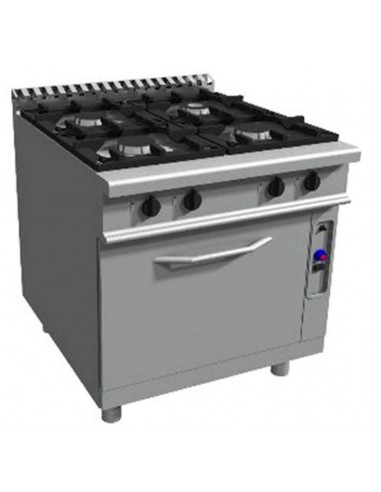 Gas cooker - N. 4 fires - Static electric oven - cm 80 x 90 x 85 h