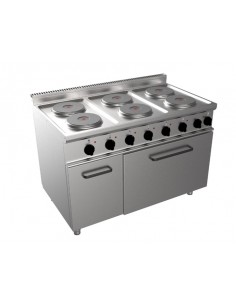 Cocina eléctrica - N. 6 placas redondas - horno eléctrico...