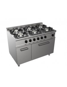 Gas cooker - N. 6 fires - Static gas oven - cm 120 x 70 x 85 h