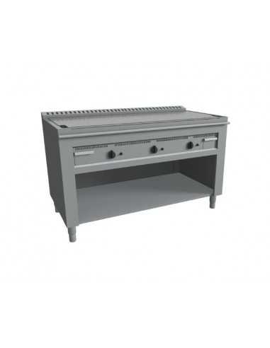 Cucina teppanyaki - Gas - N. 3 zone - cm 120 x 72 x 85 h