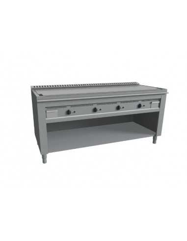 Cucina teppanyaki - Gas - N°4 zone - cm 180 x 72 x 85 h