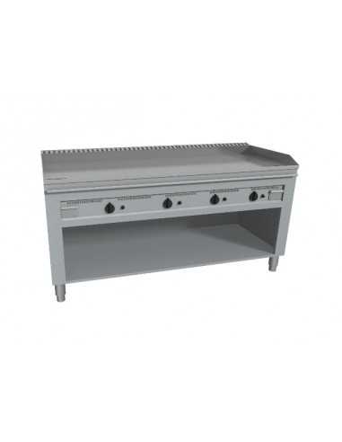 Cucina teppanyaki - A gas - N°4 zone - cm 180 x 72 x 85 h