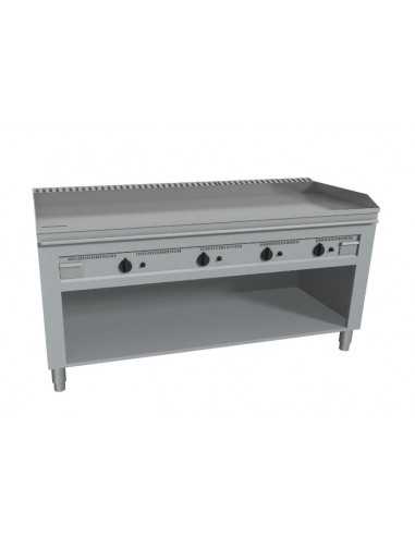 Cucina teppanyaki - A gas - N°4 zone - cm 160 x 72 x 85 h