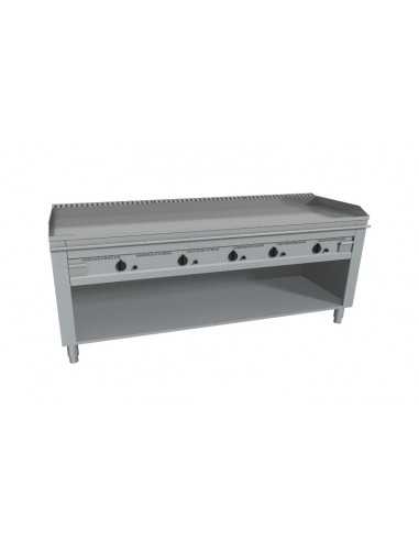 Cocina teppanyaki - A gas - N°5 zonas - cm 200 x 72 x 85 h