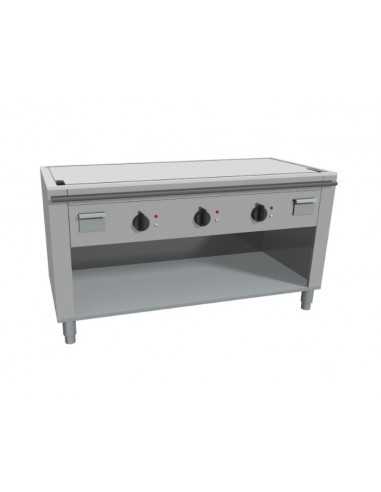 Cocina teppanyaki - Eléctrico - N°3 zonas - Canalina - cm 120 x 70 x 85 h