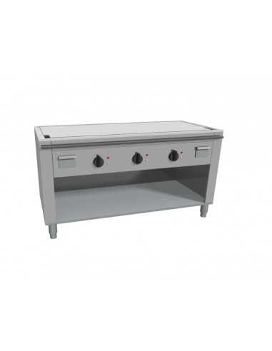 Cocina teppanyaki - Eléctrico - N°3 zonas - Canalina - cm 140 x 70 x 85 h