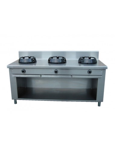 Chinese gas cooker - N. 3 fires - cm 150x50x85 h
