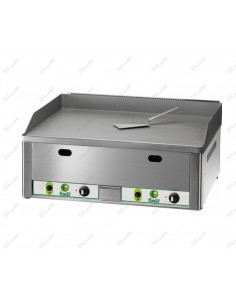 Fry top a gas con piano liscio cromato cm 65 x 48