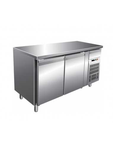 Tavolo refrigerato - N.2 porte - cm 151 x 80 x 86 h