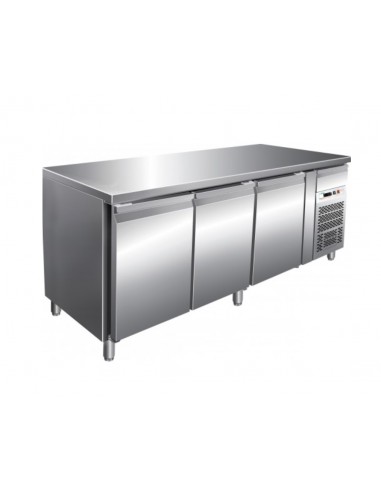 Refrigerated table - N.3 doors - cm 220 x 80 x 86 h