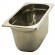 Stainless steel gastronorm containers 1/4 H. 15 cm - Liter capacity. 4.1 - Dimensions 26.5 x 16.2 cm