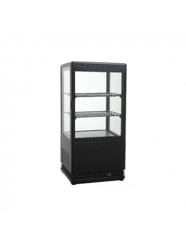 Refrigerator cabinet - Capacity Lt 58 - N.4 glass sides - cm 42.5 x 38 x 81 h
