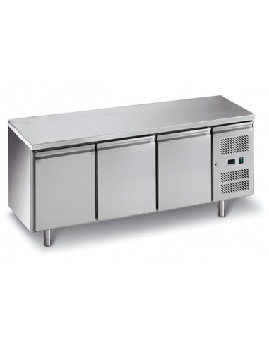 Refrigerated table - N. 3 doors - cm 202 x 80 x 86 h