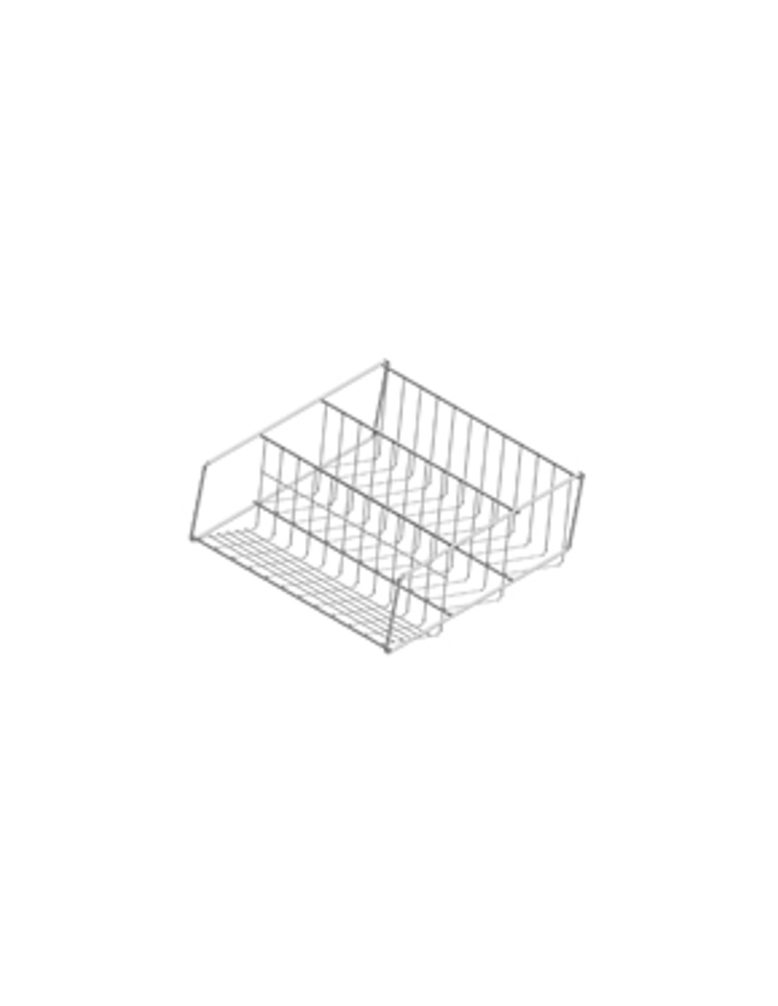 Basket - Glass insert 3 File - Cm 37 x 37 x 14