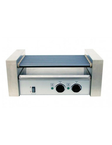 Cuoci wurstel - No. 5 stainless steel rollers - Thermostat 50° ÷ 250°C - cm 58.5 x 22.5 x 19 h