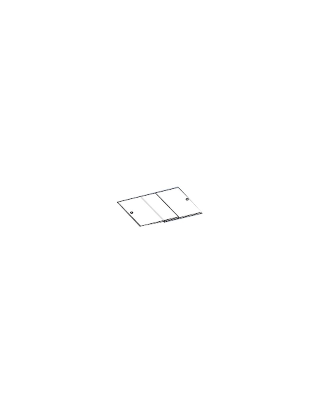 plexiglás cierre trasero para mod.Polo3 con longitud de 377,5 cm