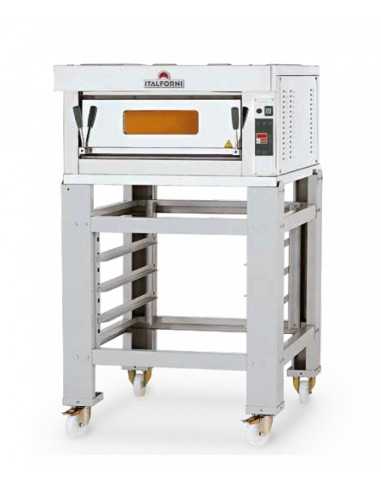 Electric pizza oven for 4+4 pizzas - cm 85 x 95 x 70 h