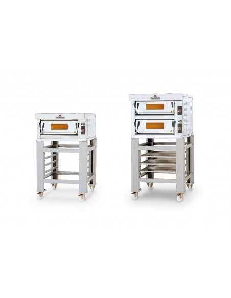 Horno de pizza eléctrico para 6+6 pizzas - cm 94 x 138 x 70h Horno de pizza eléctrico para 6+6 pizzas - cm 94 x 138 x 70h