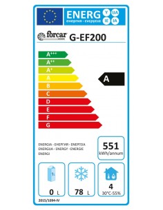 Armario de congelador - Capacidad lt 120 - cm 60 x 58.5 x... 2