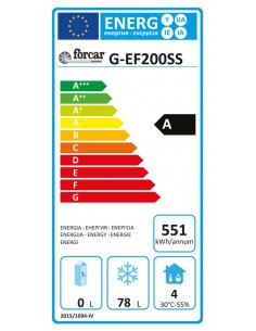 Armario de congelador - Capacidad lt 120 - cm 60 x 58.5 x... 2