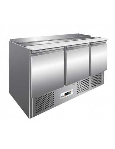 Saladette refrigerata - N. 3 porte - cm 136.5 x...