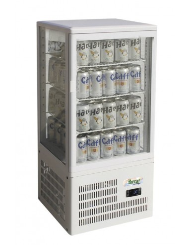 Refrigerator cabinet - 4 exhibition sides - Capacity lt 58 - cm 42.8 x 38.6 x 92.7h