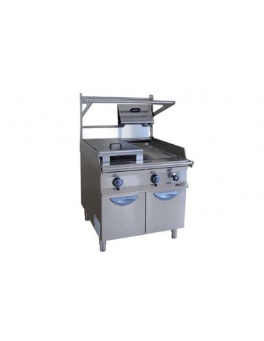 Combi Grill + direct gas grid - cm 45 x 70 x 90 h
