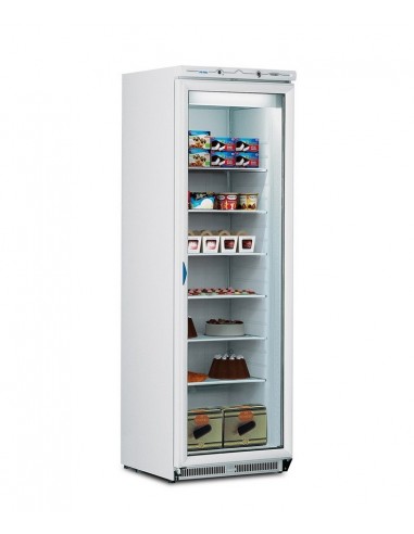 Vertical showcase display - Temperature -15/-25°C - Literary capacity 360 - Static refrigeration - Power W 520 - Cm 60 x 62 x 188 h