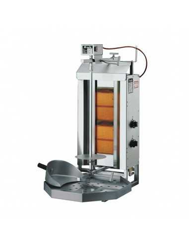 Gyros a gas - Carne 15 Kg - cm 55x63,5x91,5 h