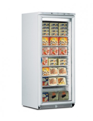 Refrigerated showcase display - Temperature -15/-25°C - Capacity Liter 580 - Static refrigeration - Power W 820 - Cm 77.5 x 74 x 188 h