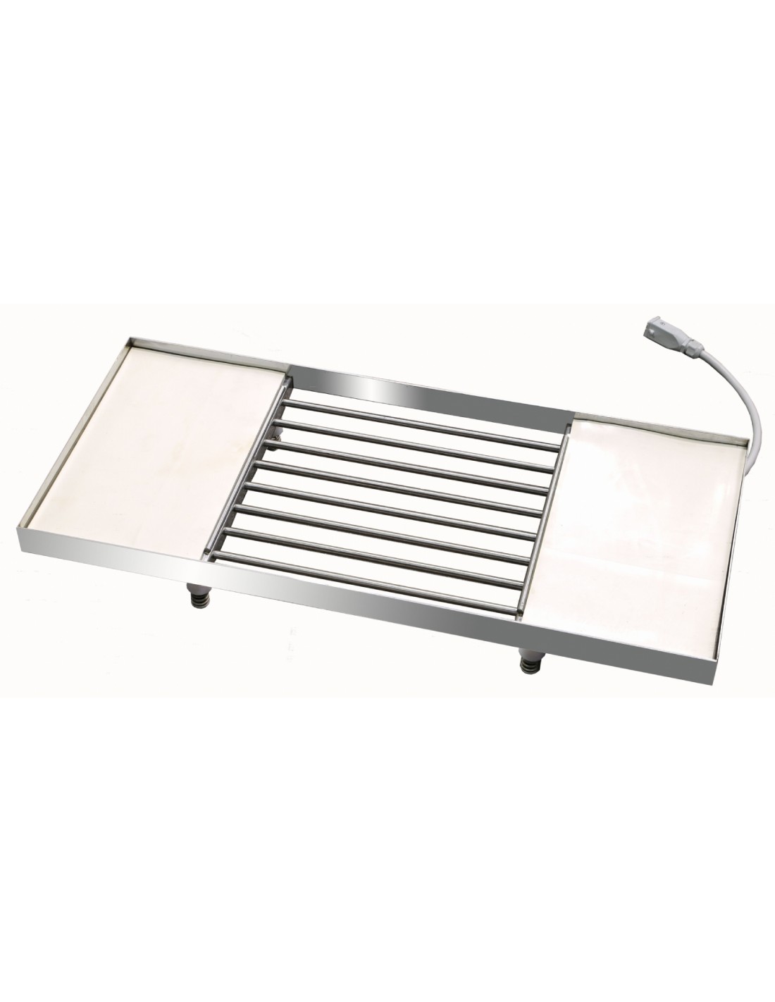 Heated vibrating table