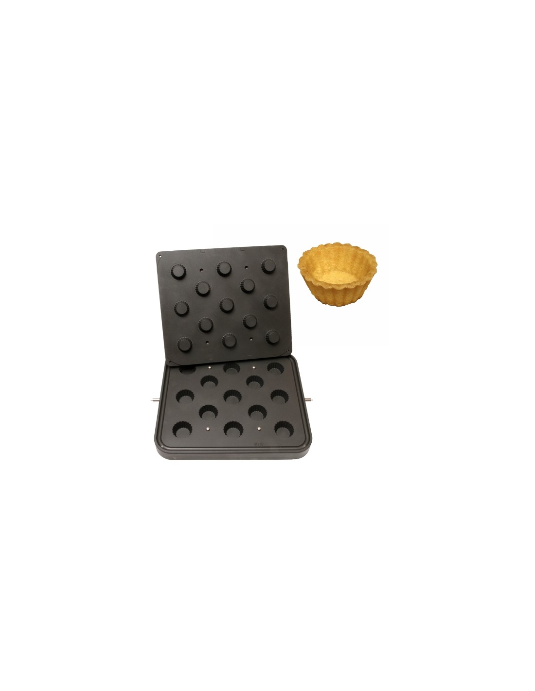 Cupcake plate - mm Ø sup 50 - inf 35 - h 21 - side 4-5 - bottom 4 - Impronte 13
